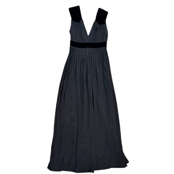 NWT Maje Rudette Open Back Velvet Maxi Dress - Picture 8 of 9